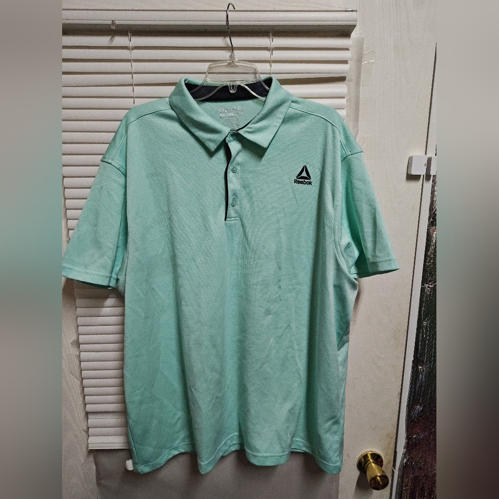 Reebok Mint Green Polo Shirt